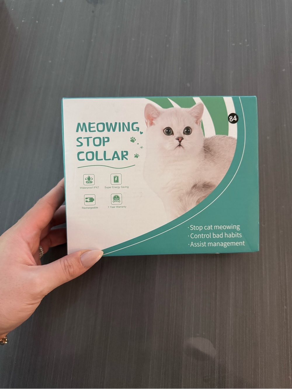 Meowing Stop Collar - Pink Cat Anti-Meow Training Collar